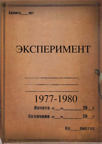 Эксперимент. 1977-1980